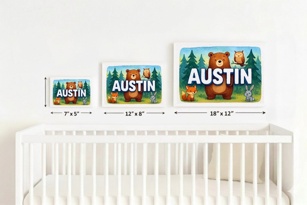 Personalized name art for Austin