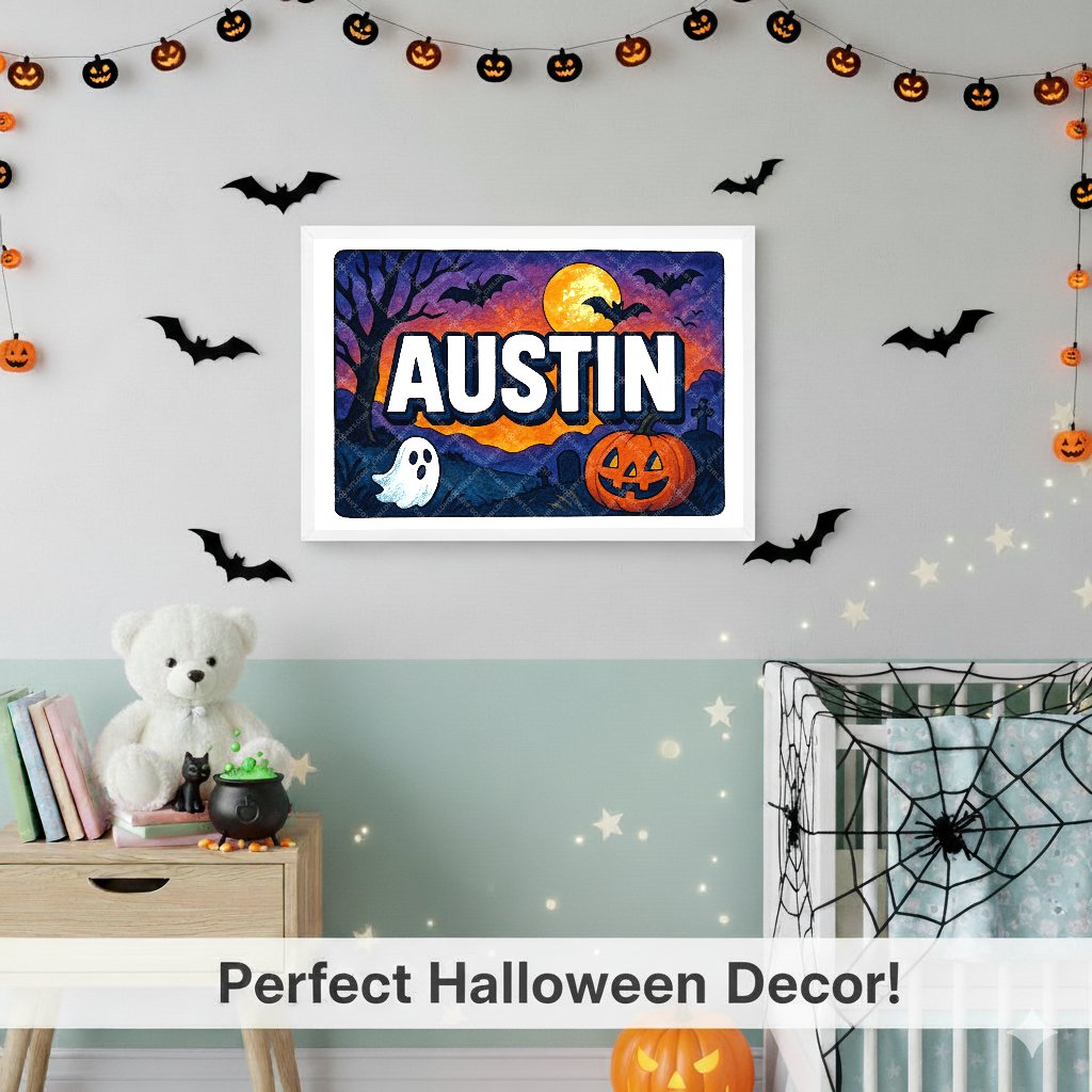 Personalized name art for Austin