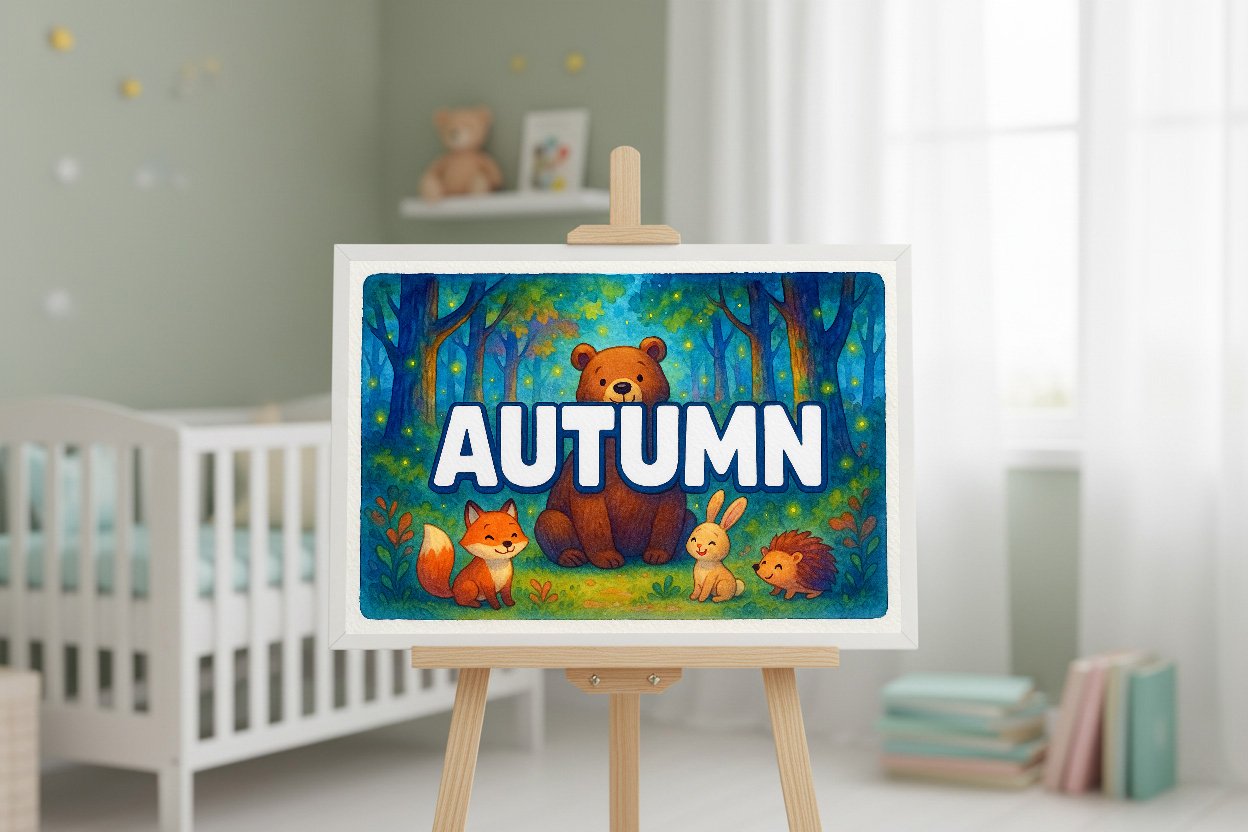 Personalized name art for Autumn