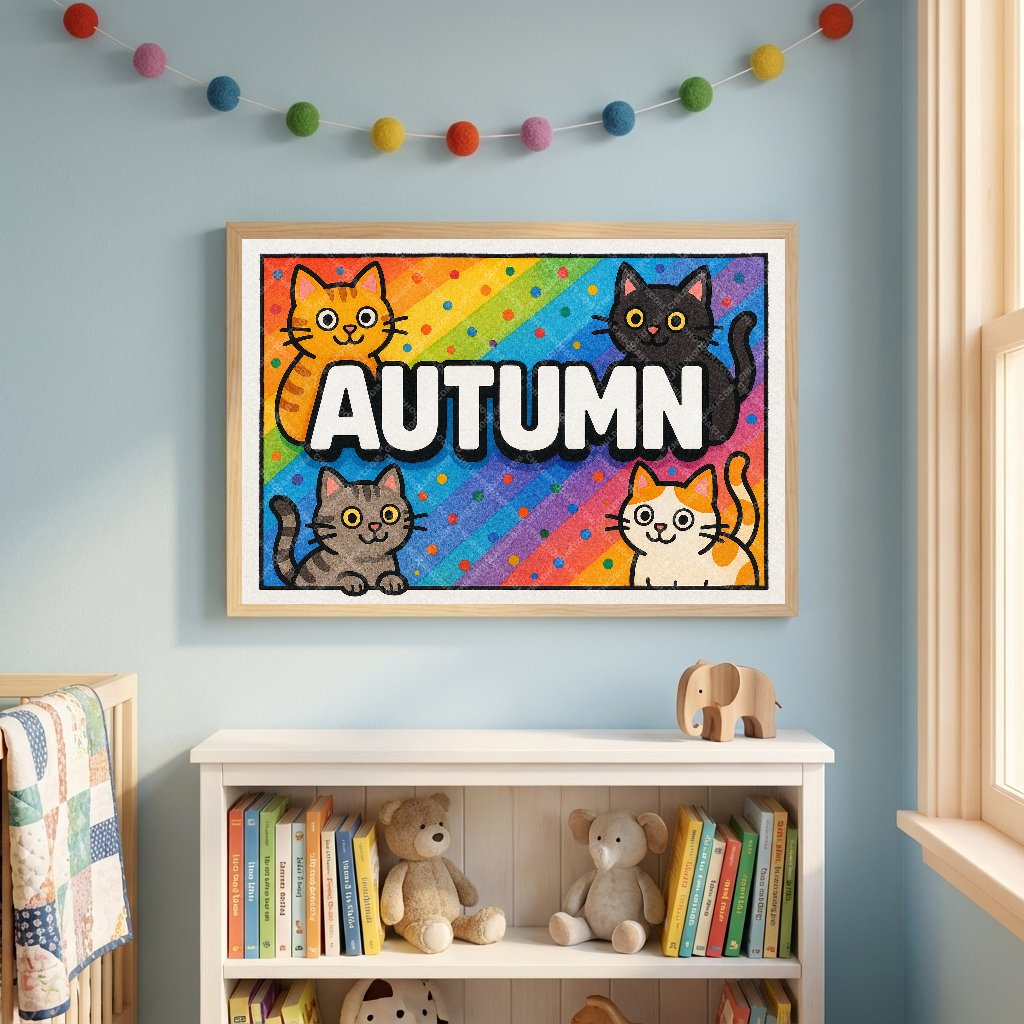 Personalized name art for Autumn