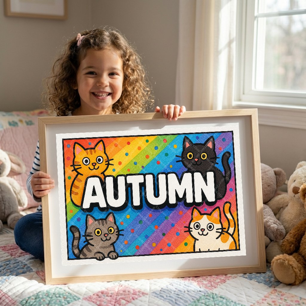 Personalized name art for Autumn