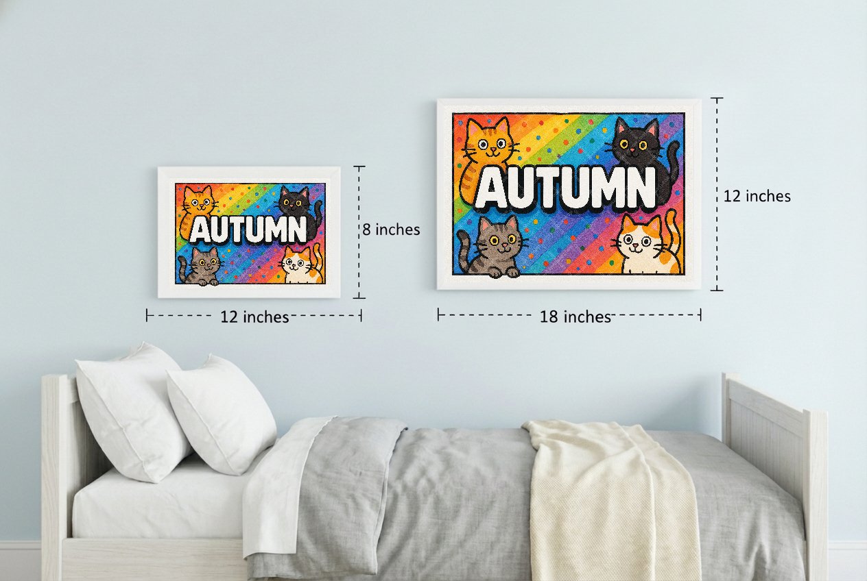 Personalized name art for Autumn