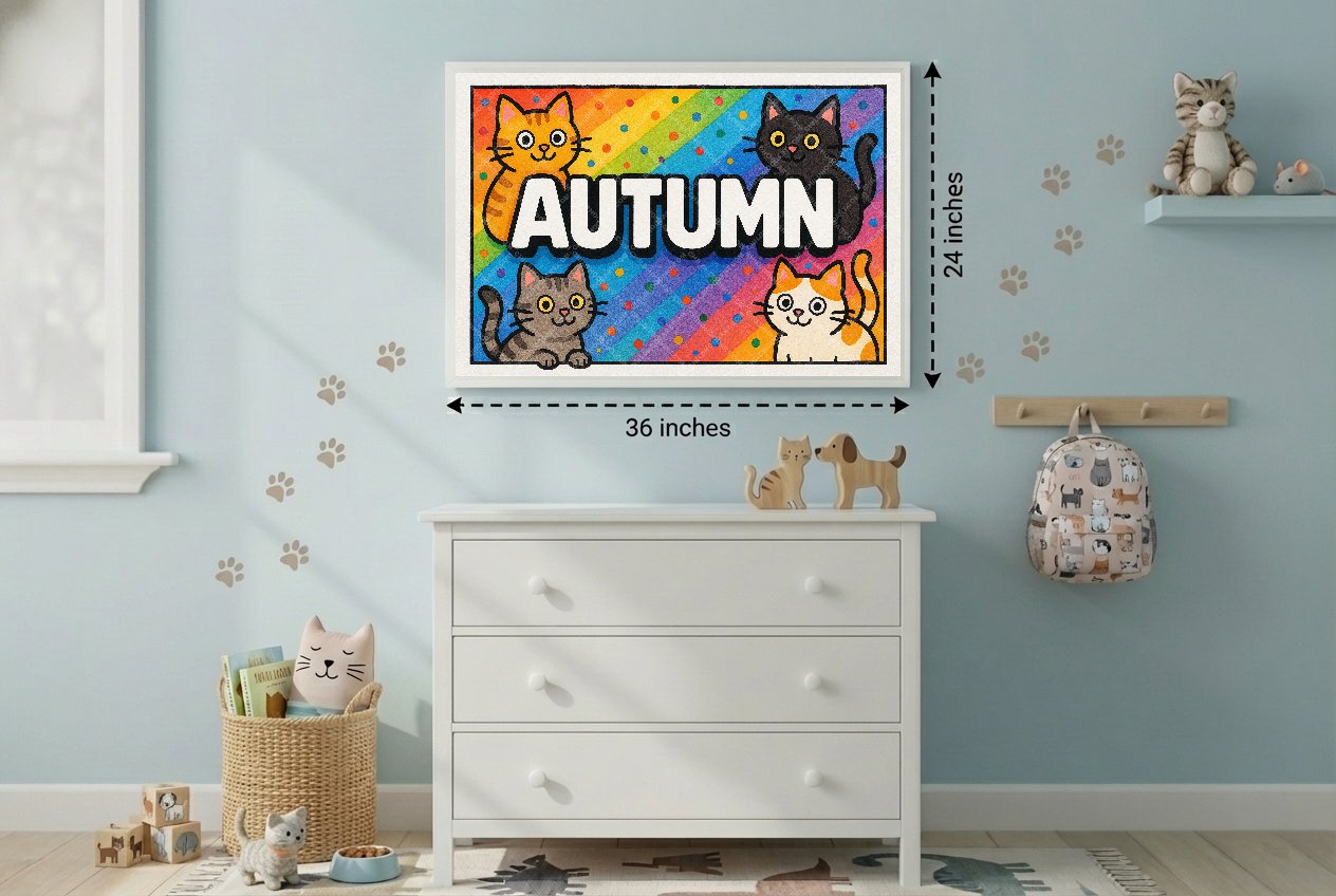 Personalized name art for Autumn