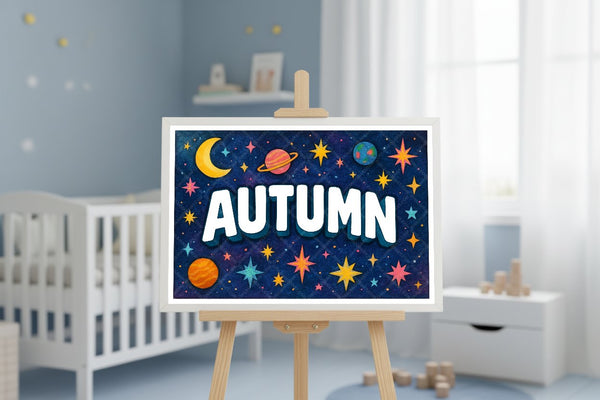 "Autumn" Amongst the Stars Personalized Space Artwork