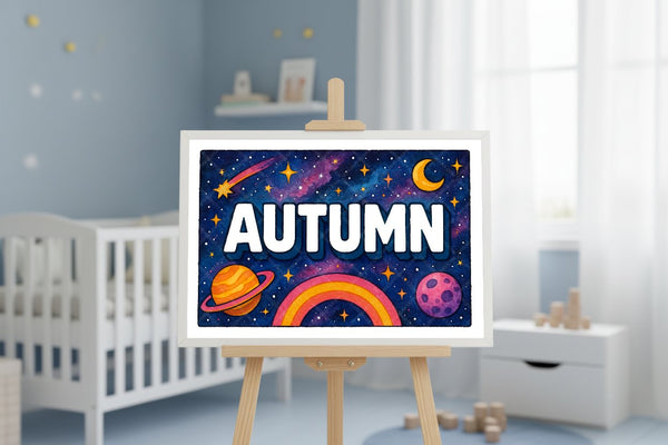 "Autumn" Amongst the Stars Personalized Space Artwork