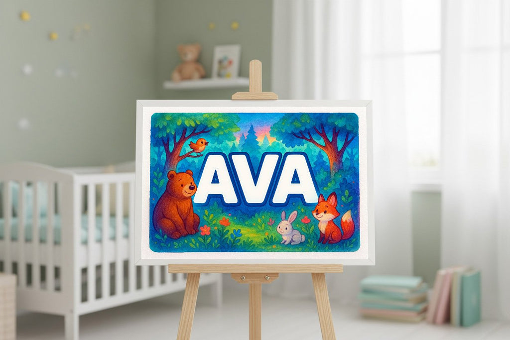 Personalized name art for Ava