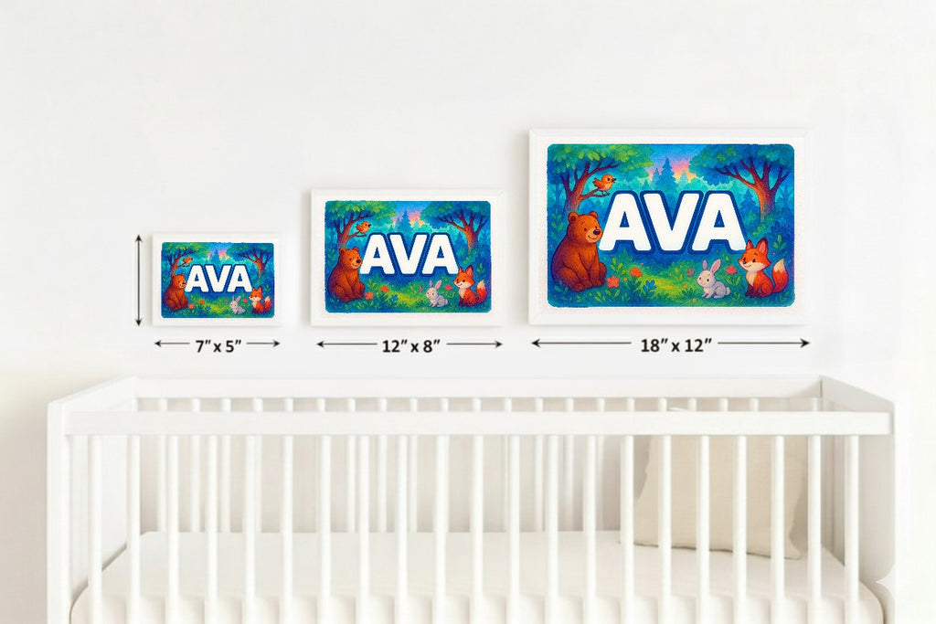 Personalized name art for Ava