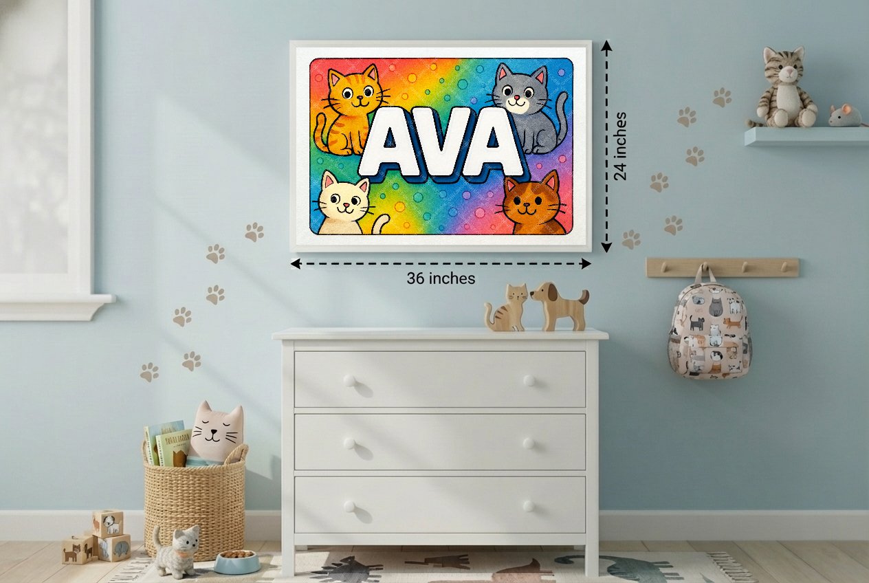 Personalized name art for Ava