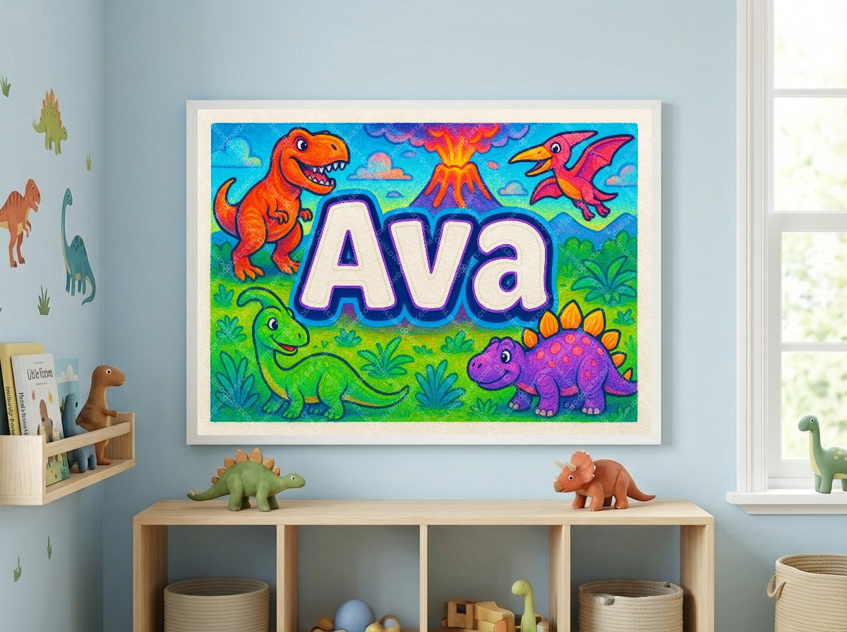 Personalized name art for Ava