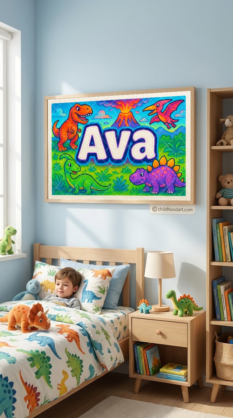 Personalized name art for Ava