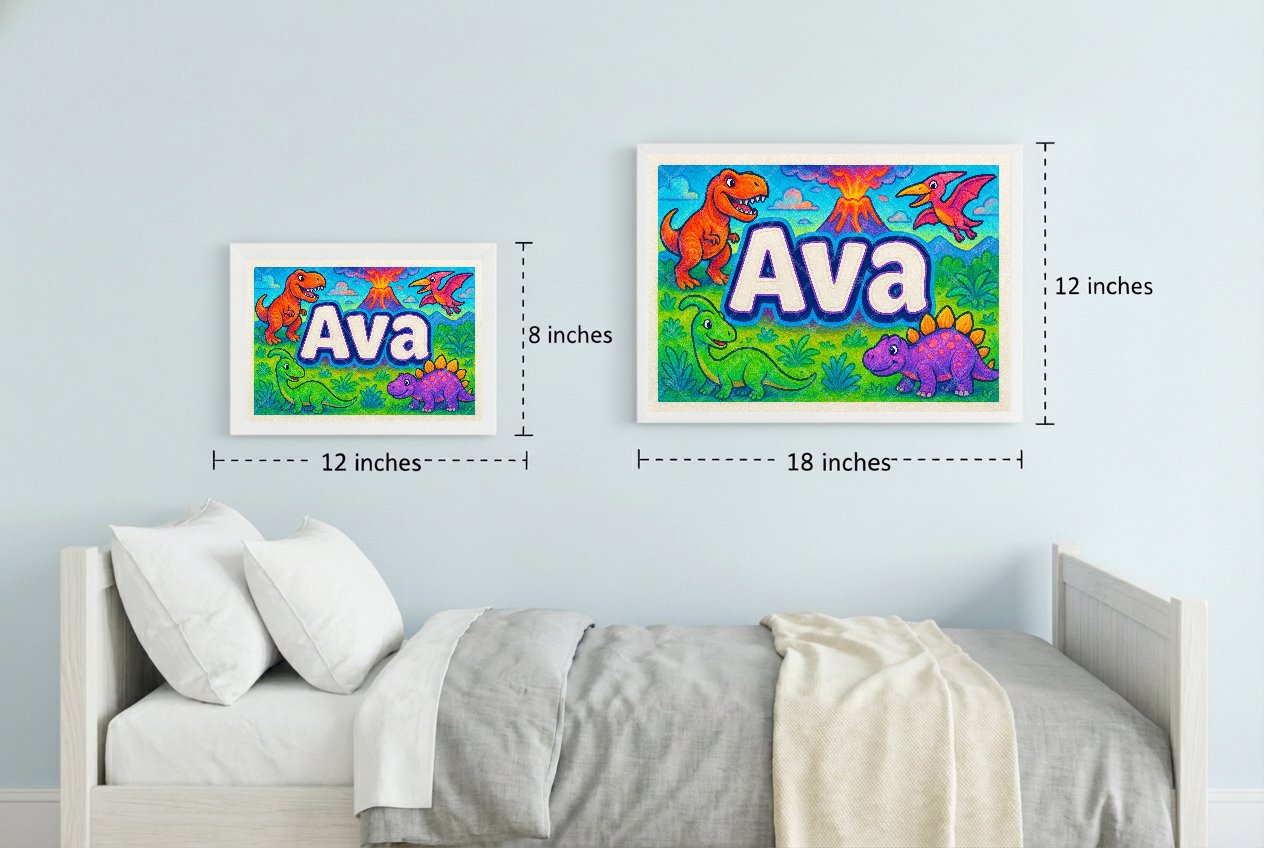 Personalized name art for Ava