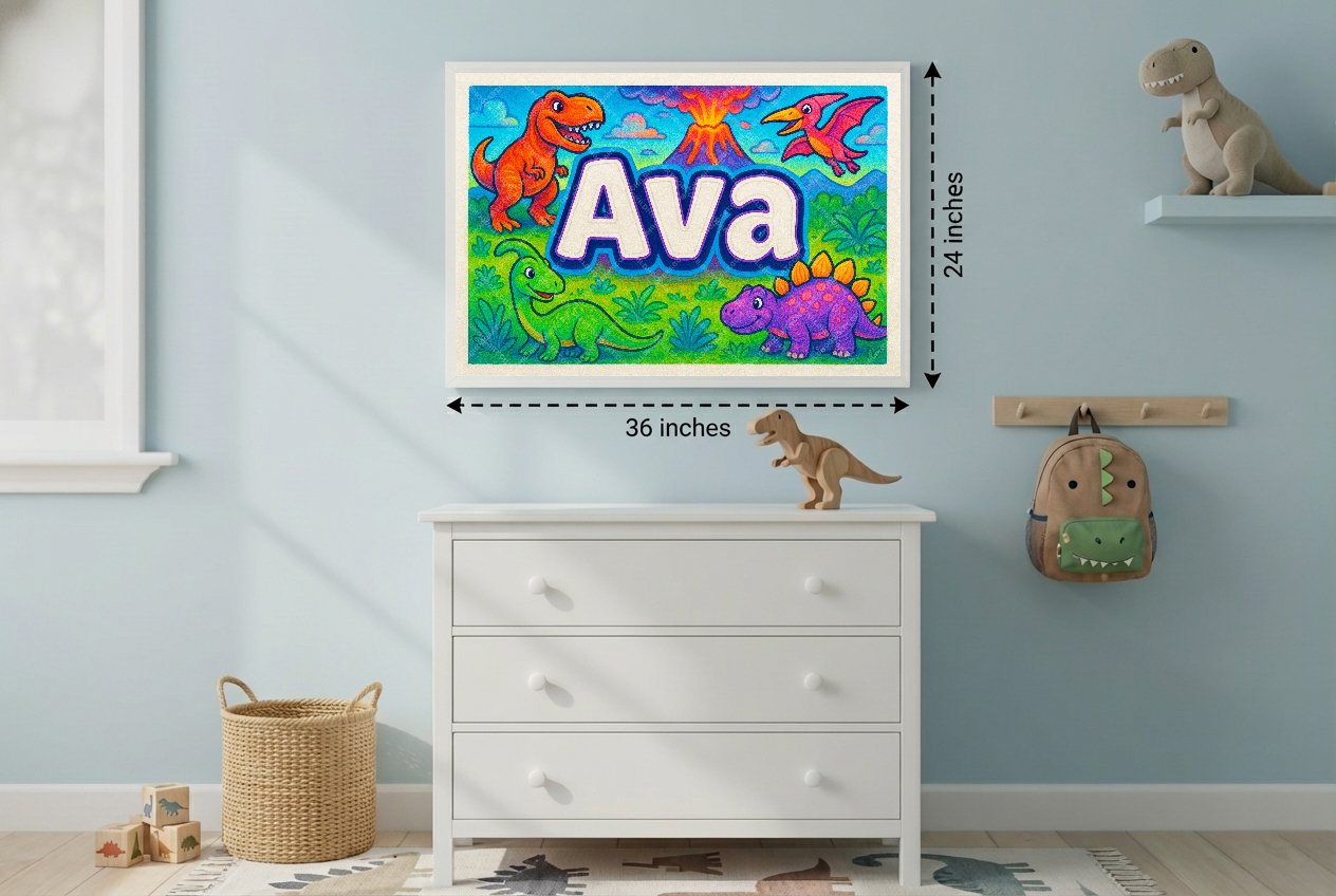 Personalized name art for Ava