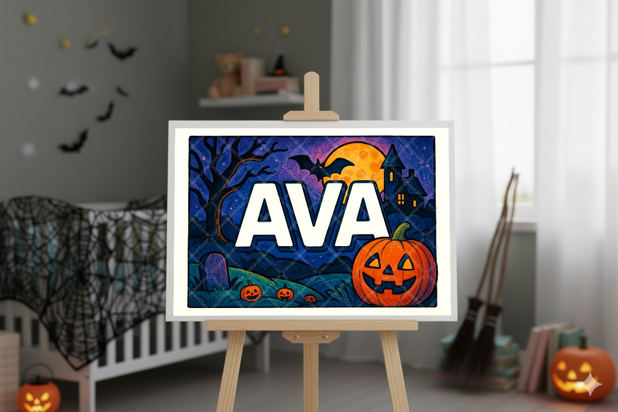 Personalized name art for Ava