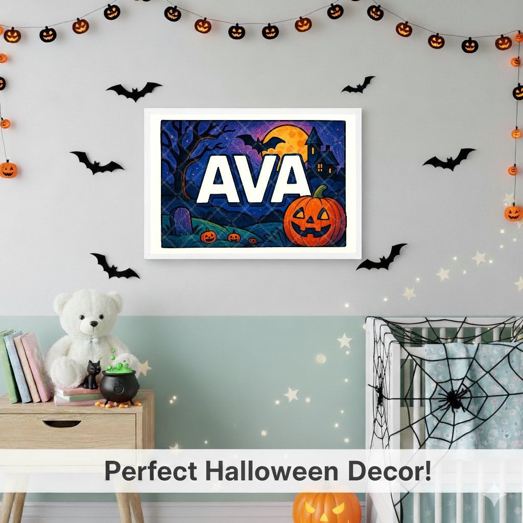 Personalized name art for Ava