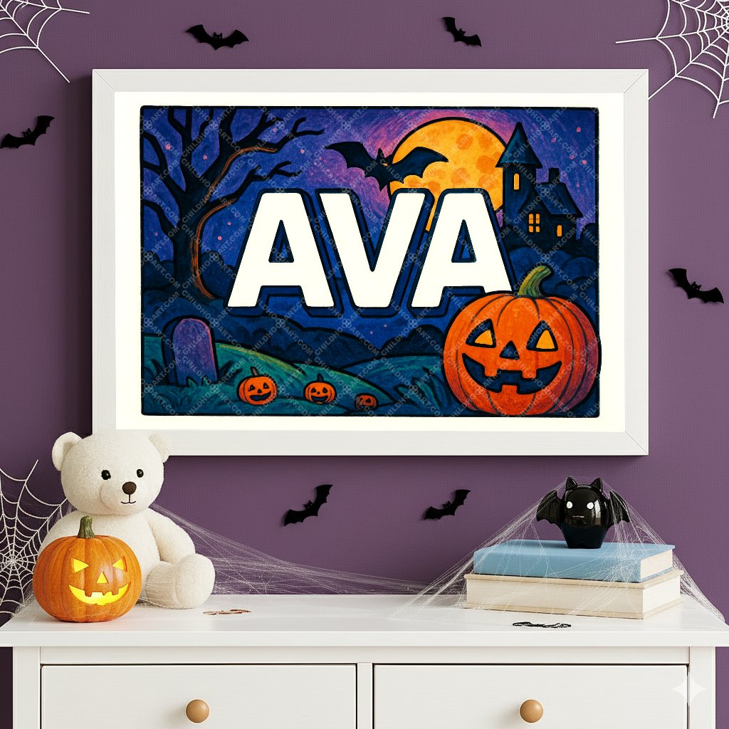 Personalized name art for Ava
