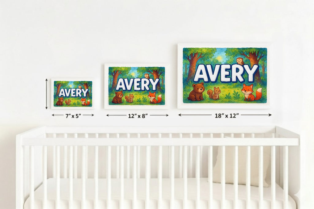 Personalized name art for Avery