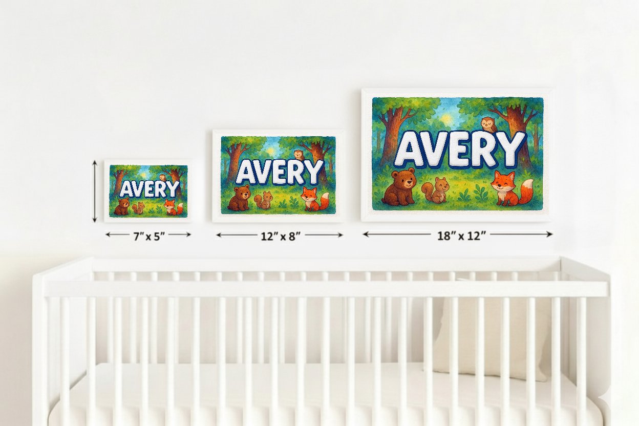 Personalized name art for Avery