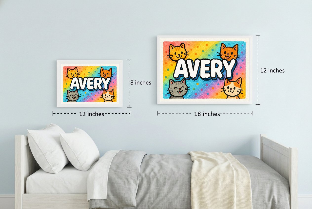 Personalized name art for Avery