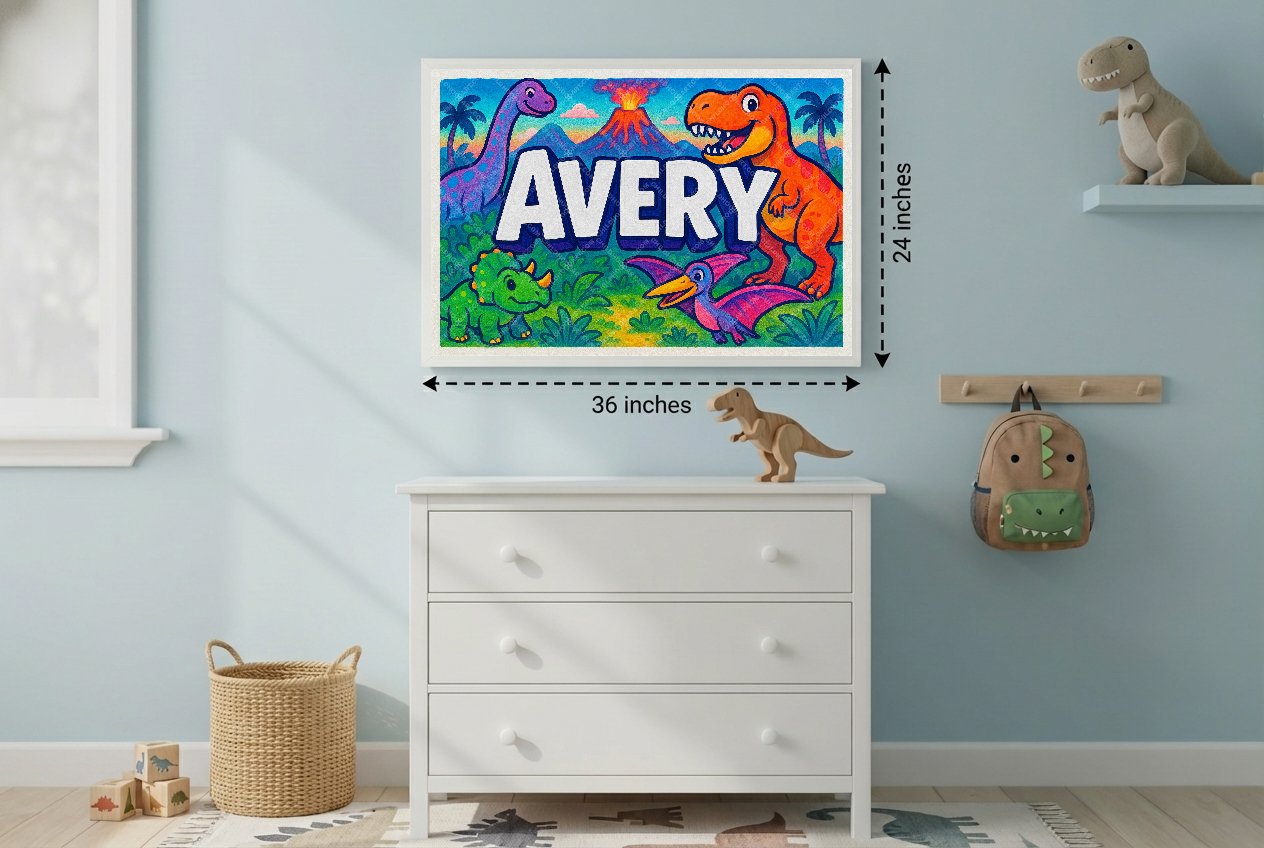 Personalized name art for Avery