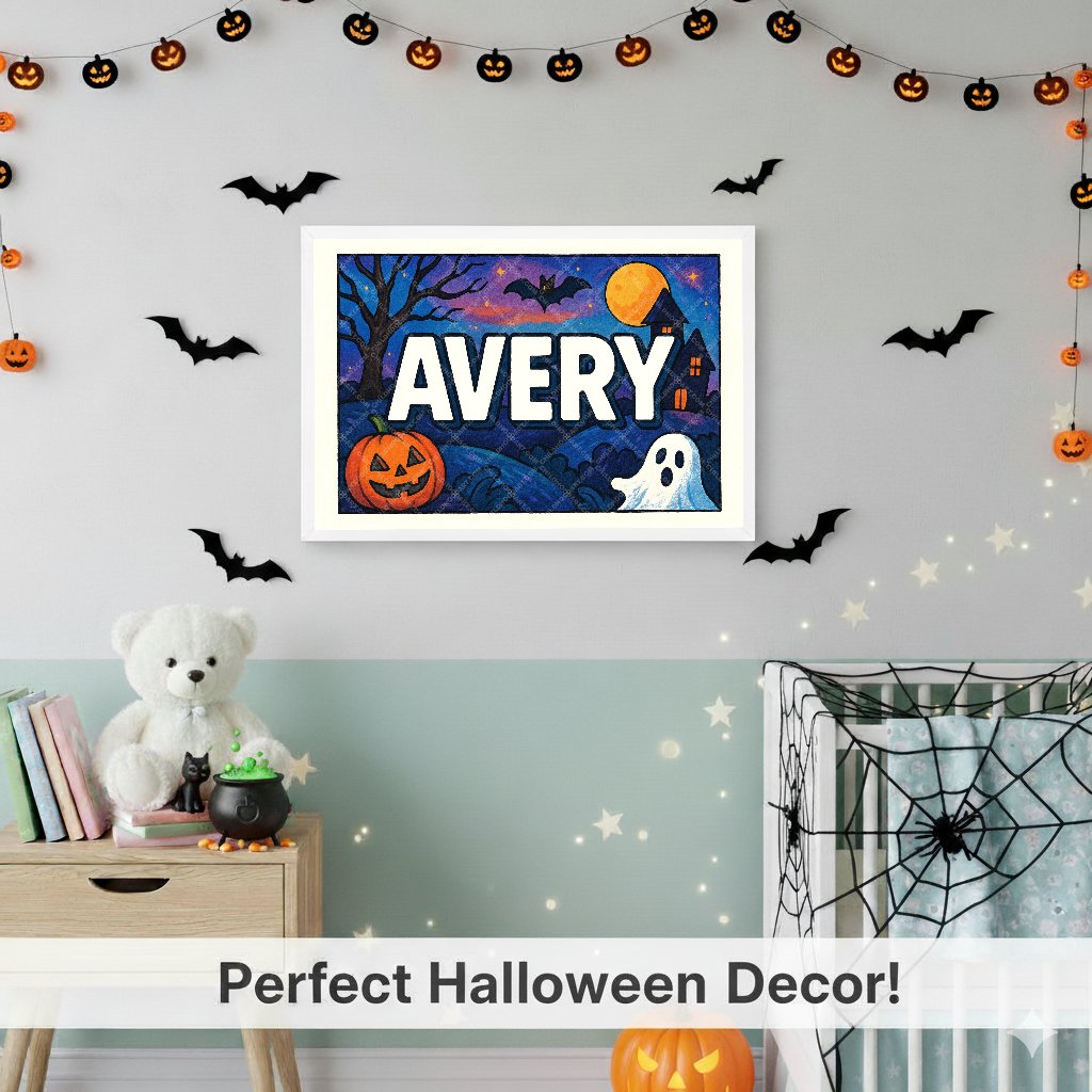 Personalized name art for Avery