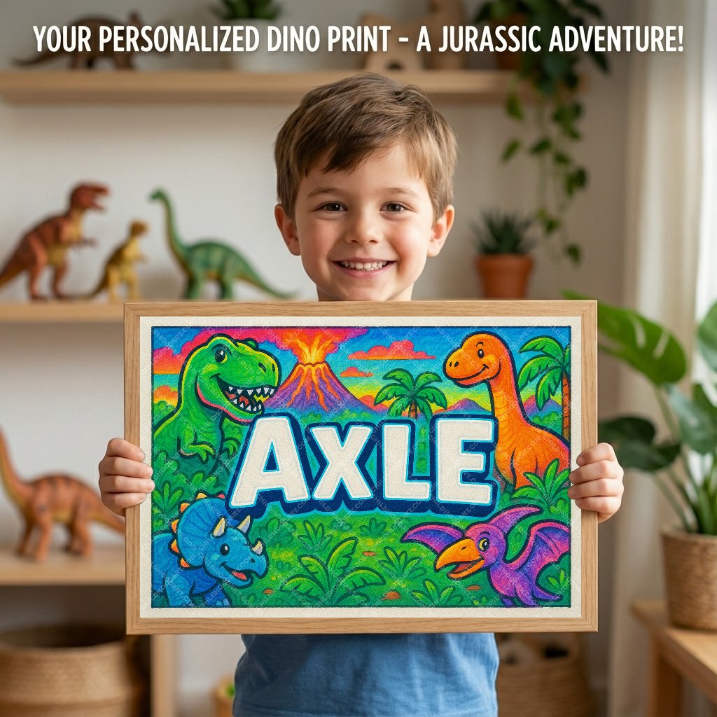Personalized name art for Axle