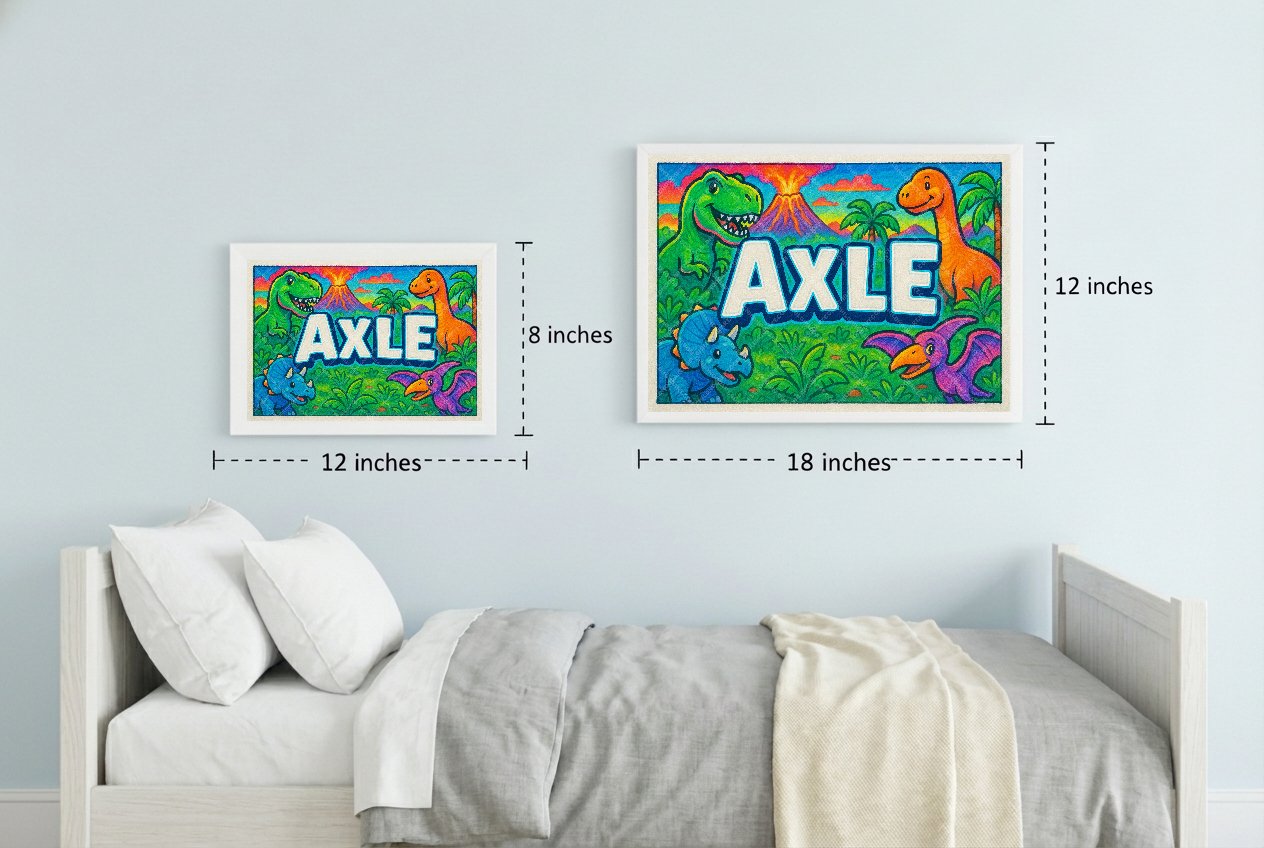 Personalized name art for Axle