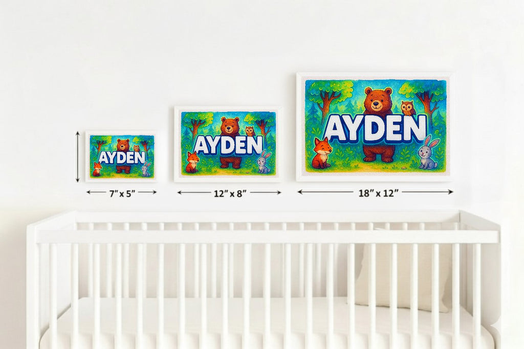 Personalized name art for Ayden