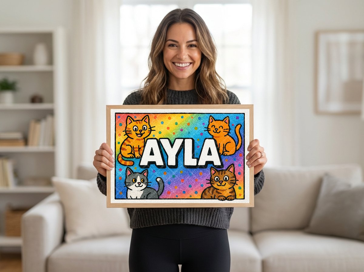 Personalized name art for Ayla
