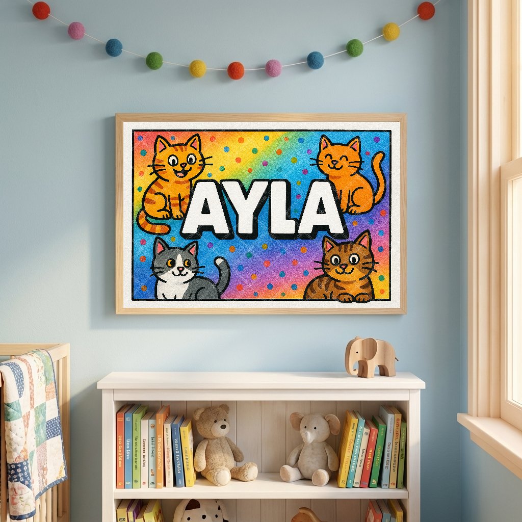 Personalized name art for Ayla