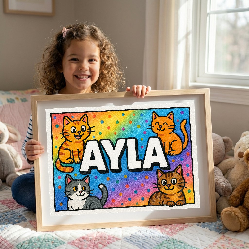 Personalized name art for Ayla