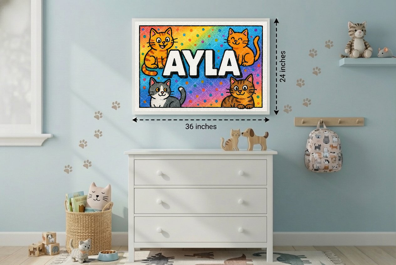 Personalized name art for Ayla