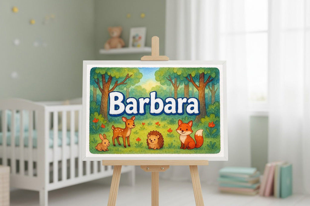 Personalized name art for Barbara