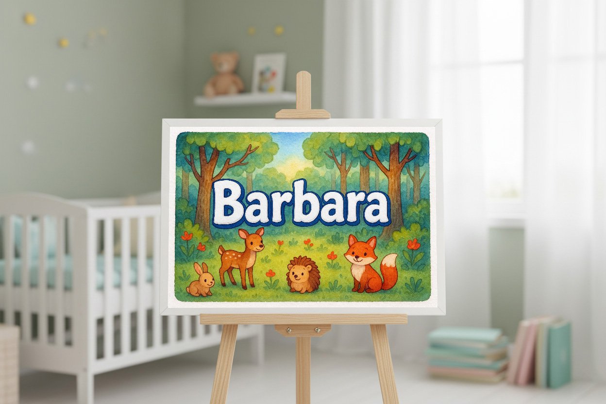 Personalized name art for Barbara
