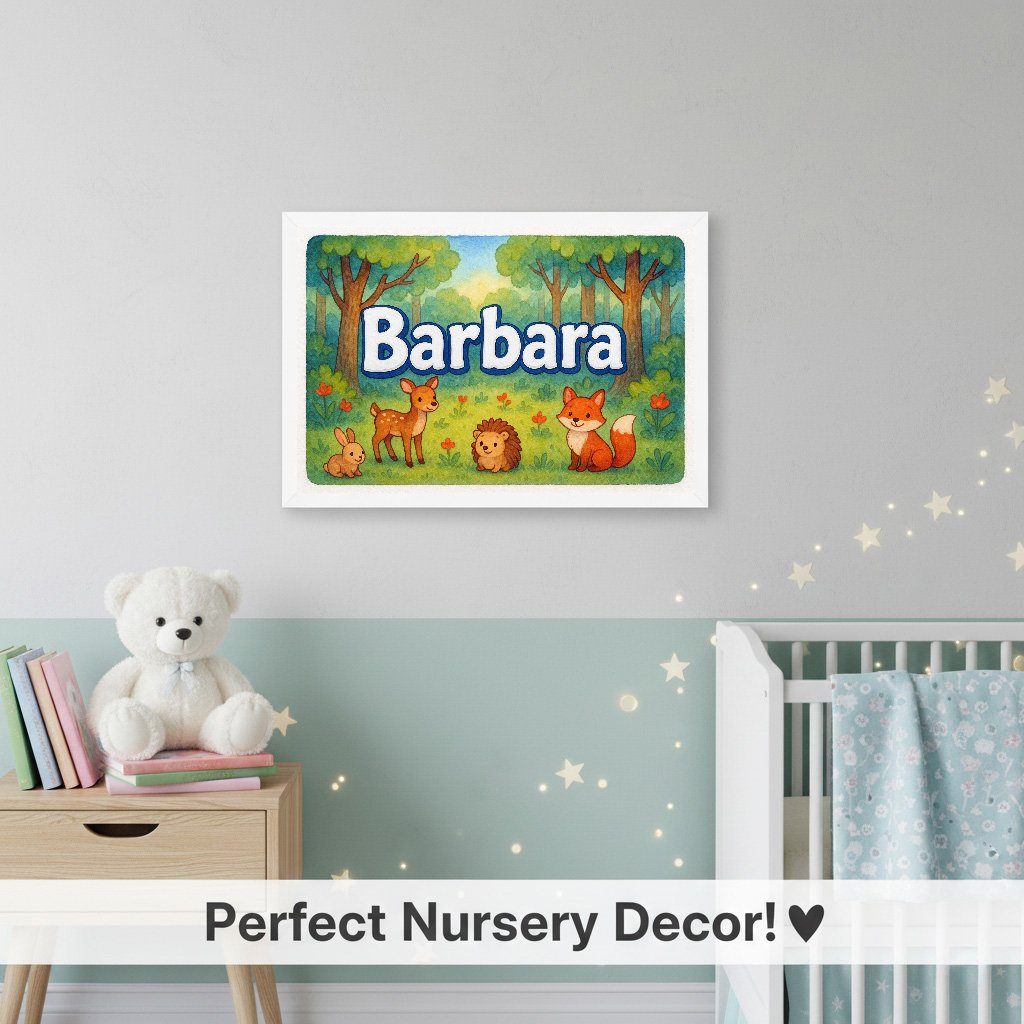 Personalized name art for Barbara
