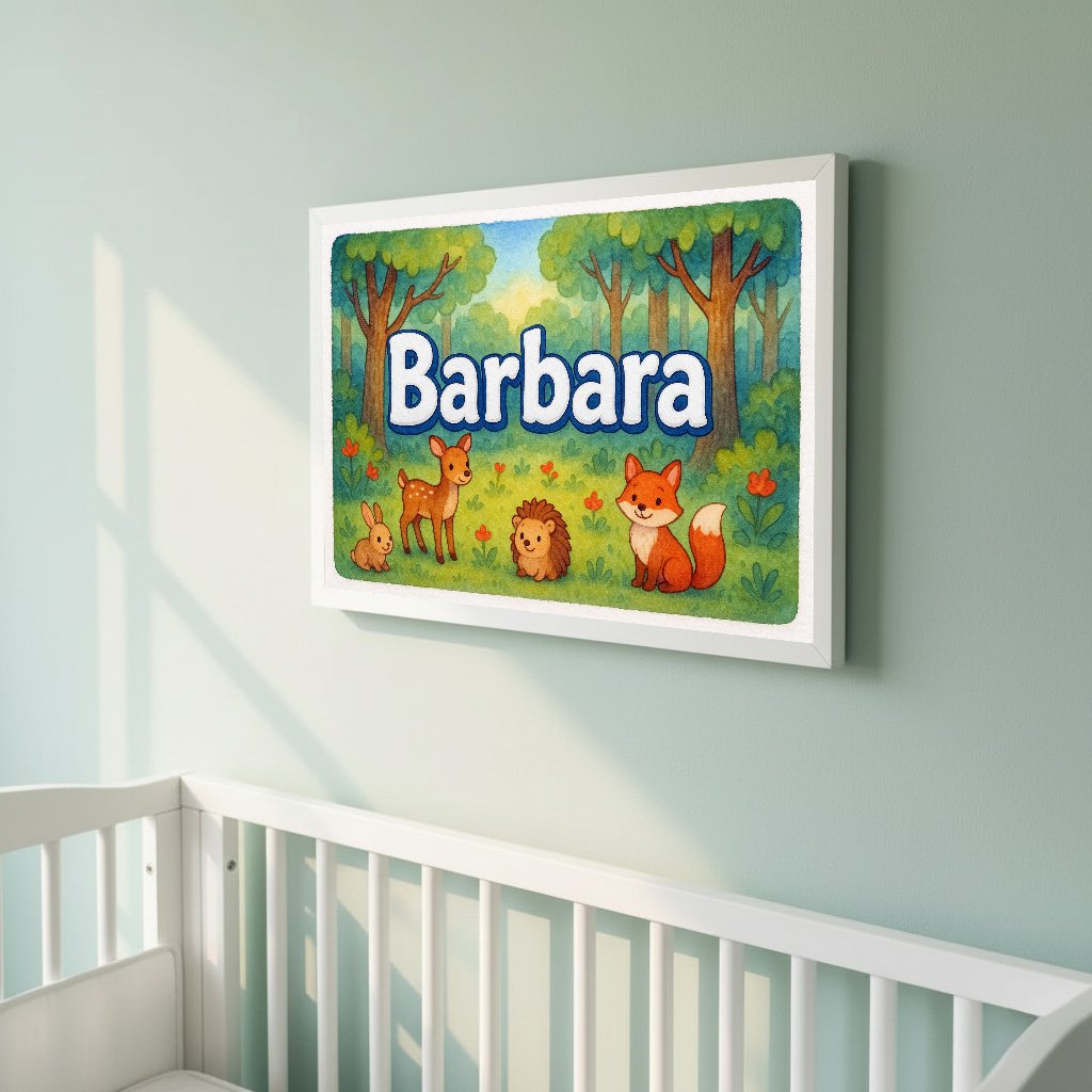 Personalized name art for Barbara