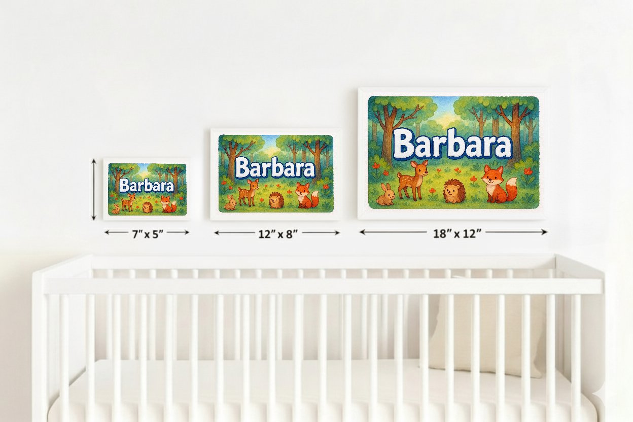 Personalized name art for Barbara