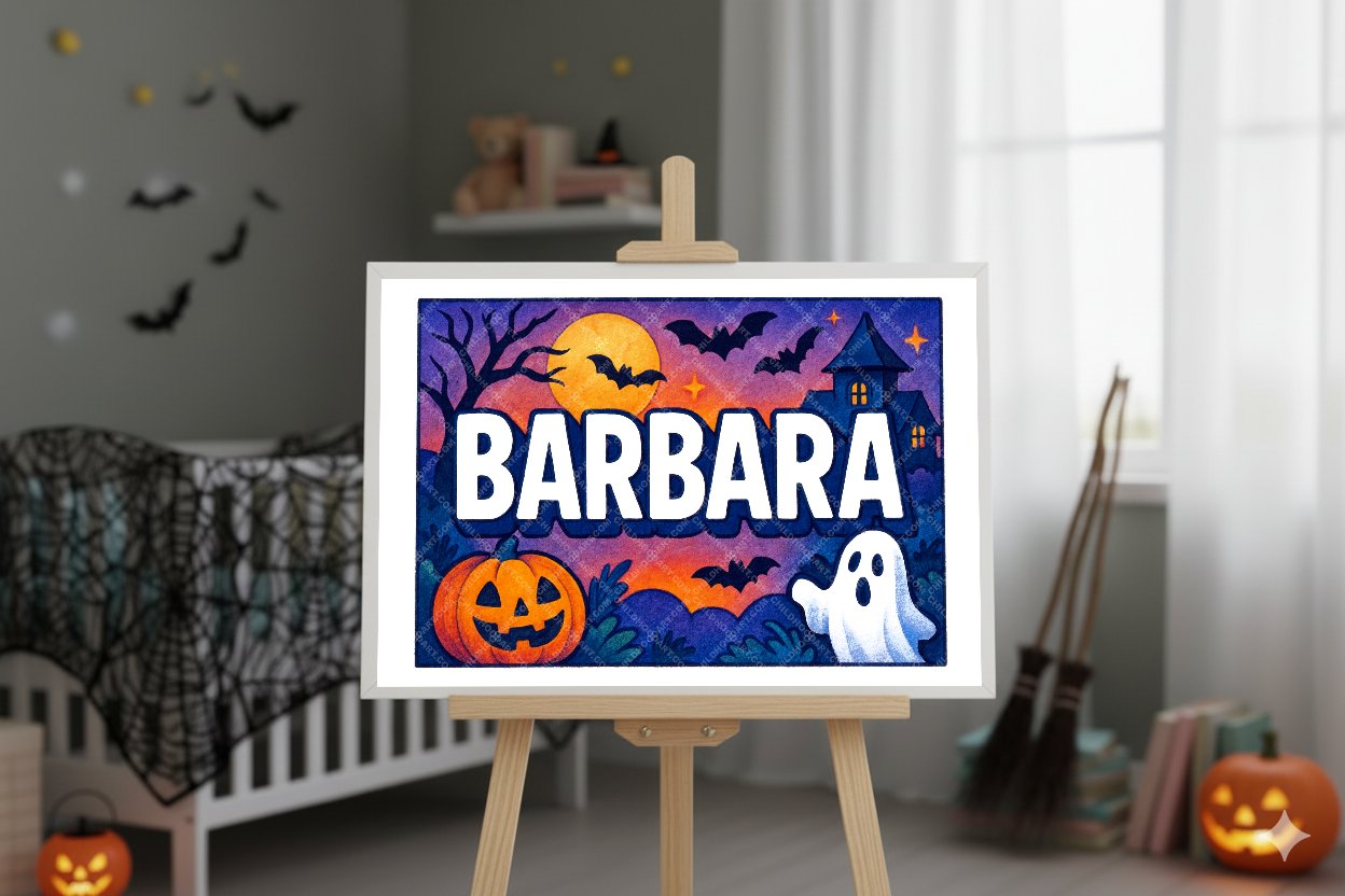 Personalized name art for Barbara