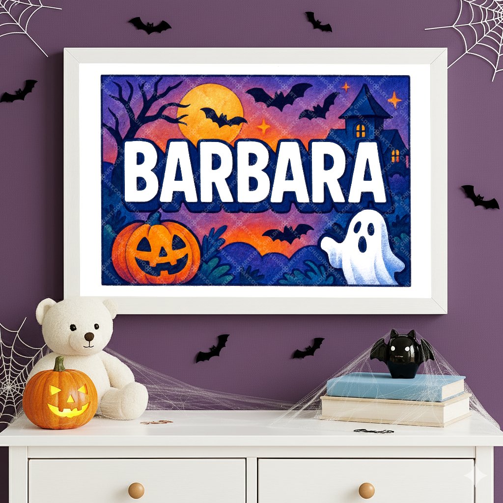 Personalized name art for Barbara
