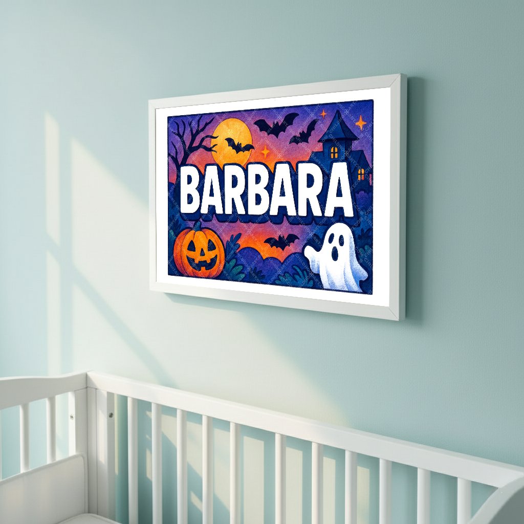 Personalized name art for Barbara