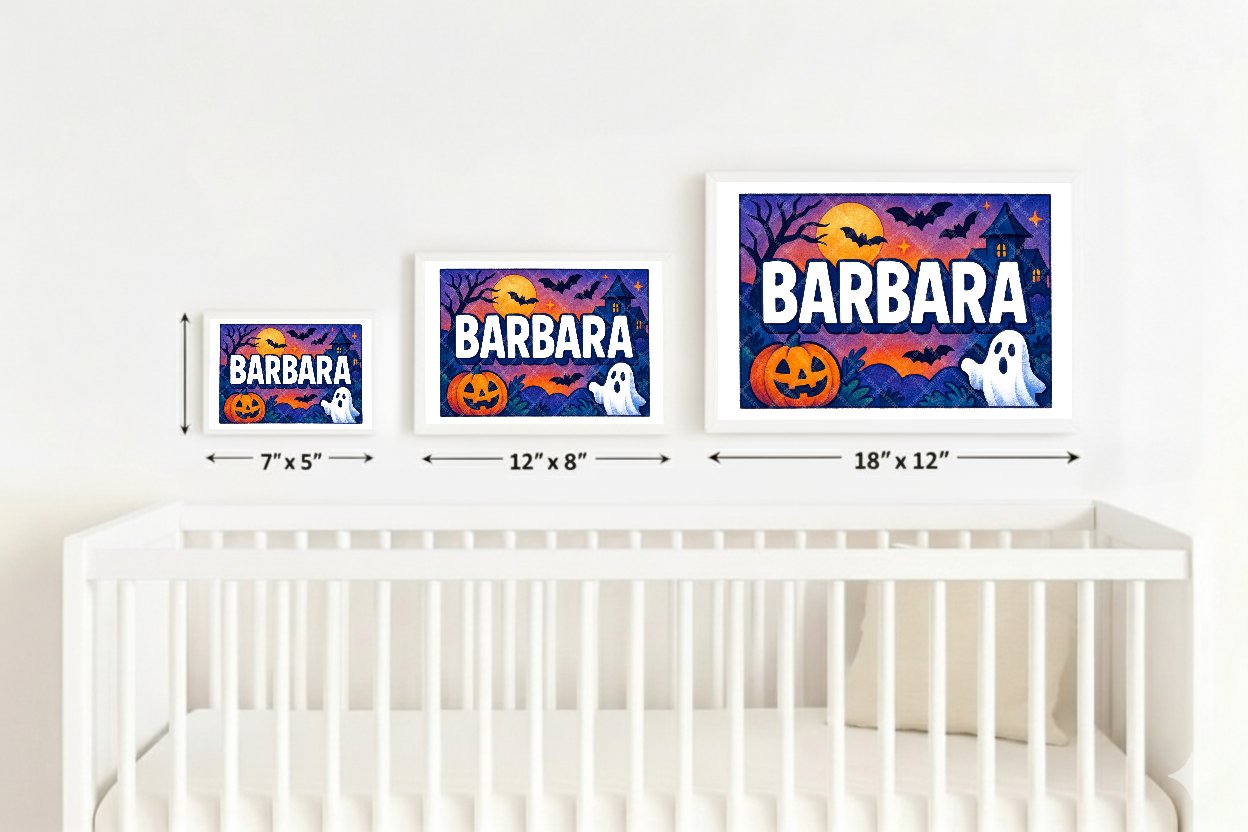 Personalized name art for Barbara