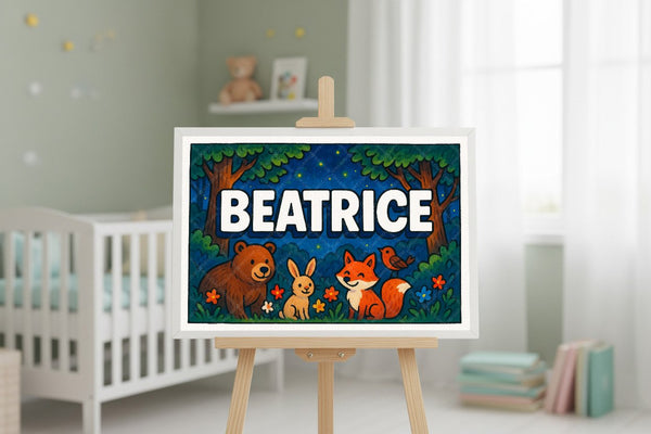 Beatrice’s Personalized Forest Friends Art