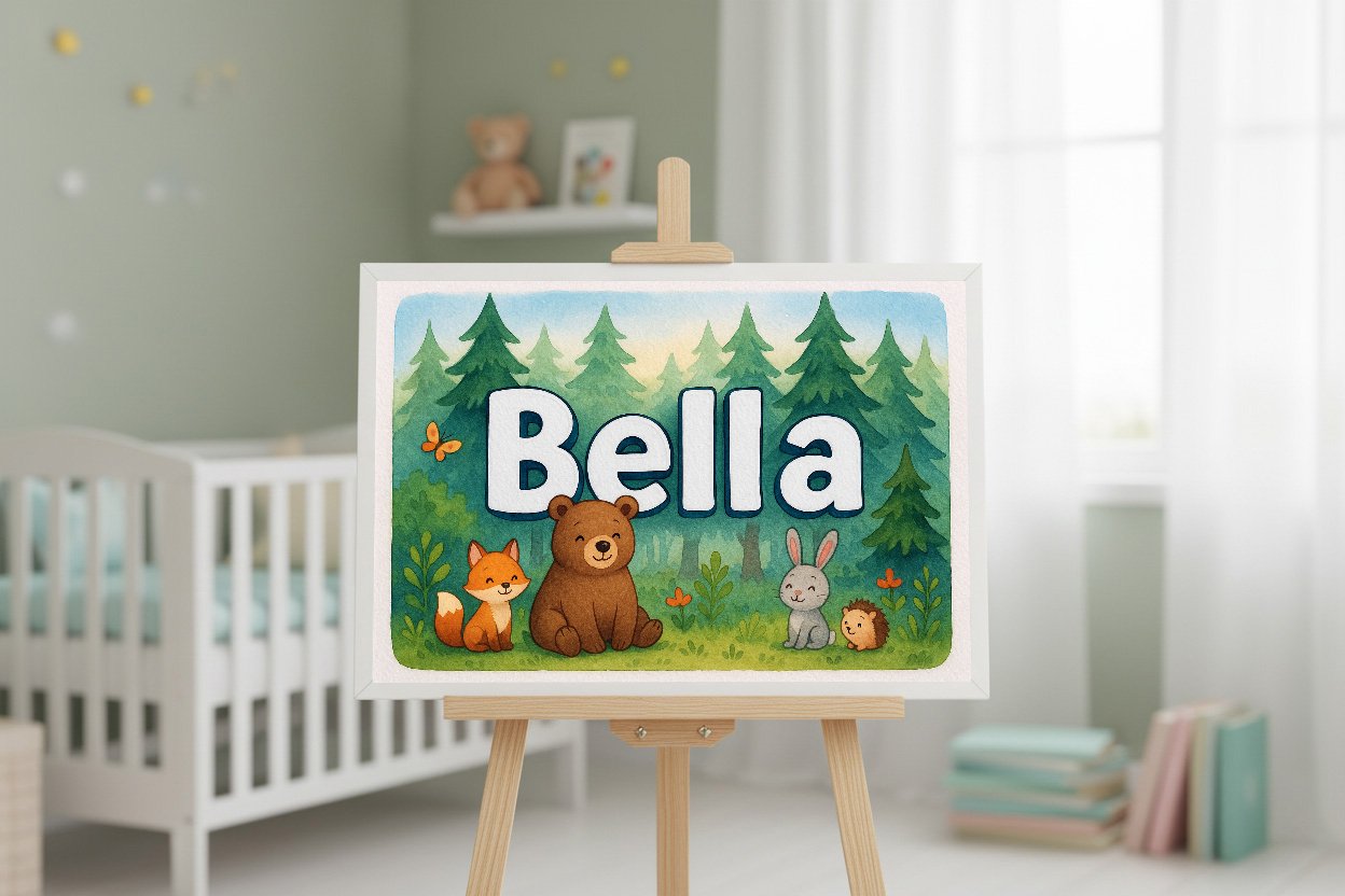 Personalized name art for Bella