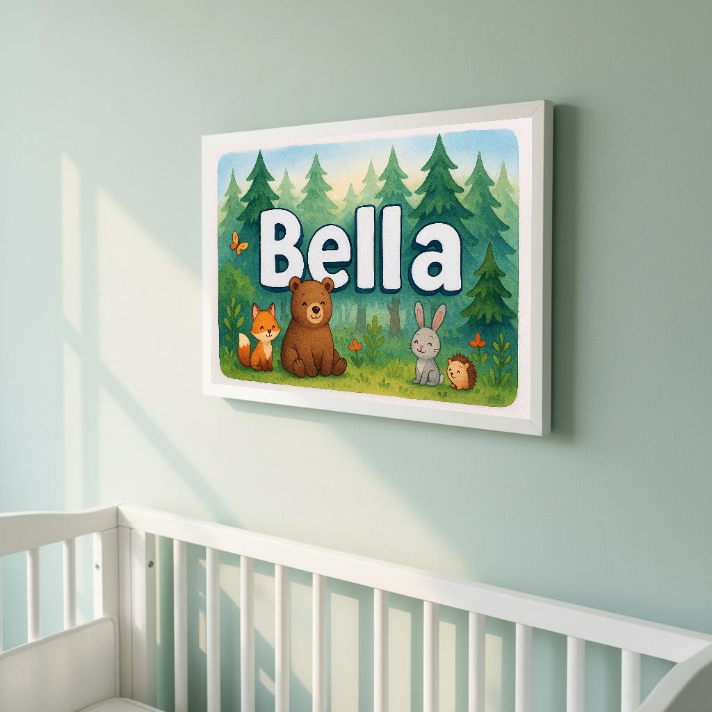 Personalized name art for Bella