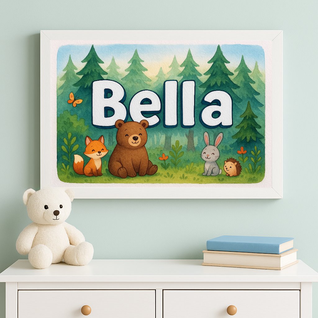 Personalized name art for Bella