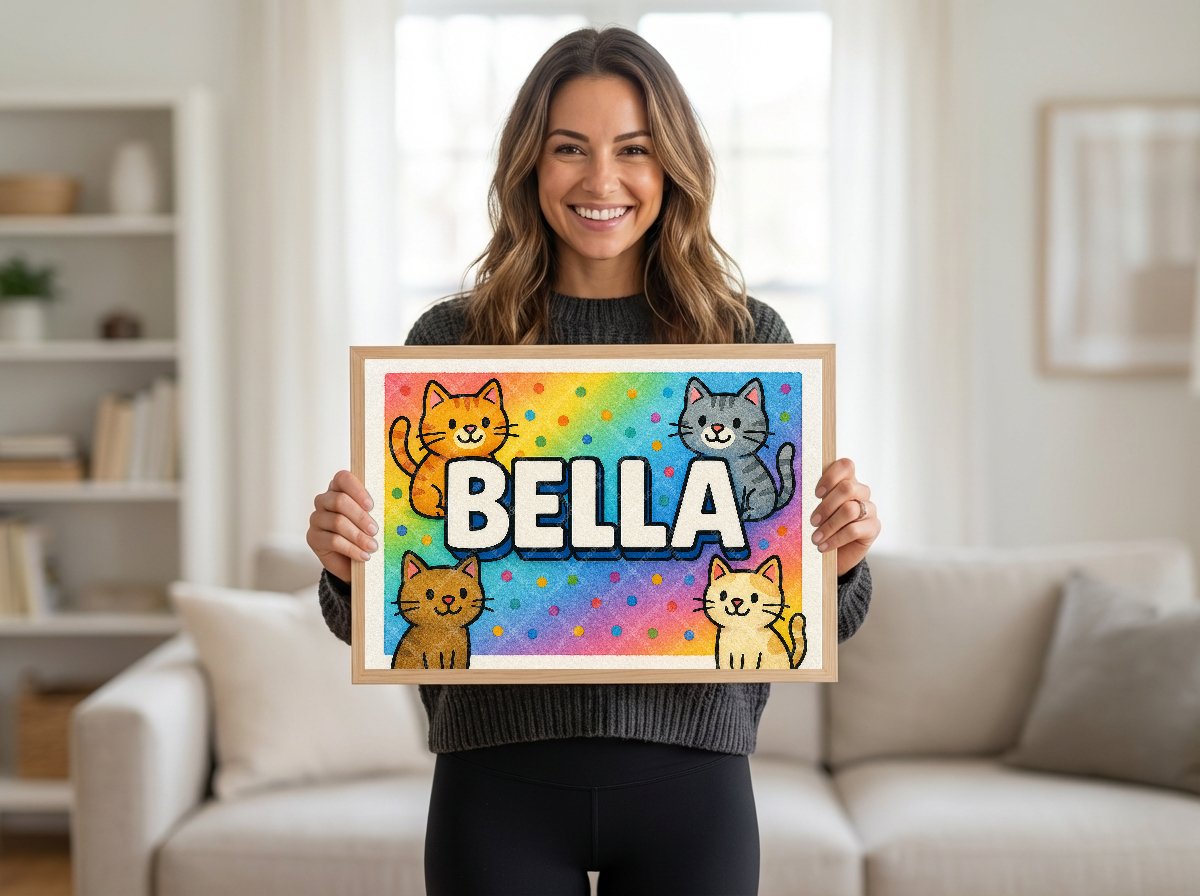 Personalized name art for Bella