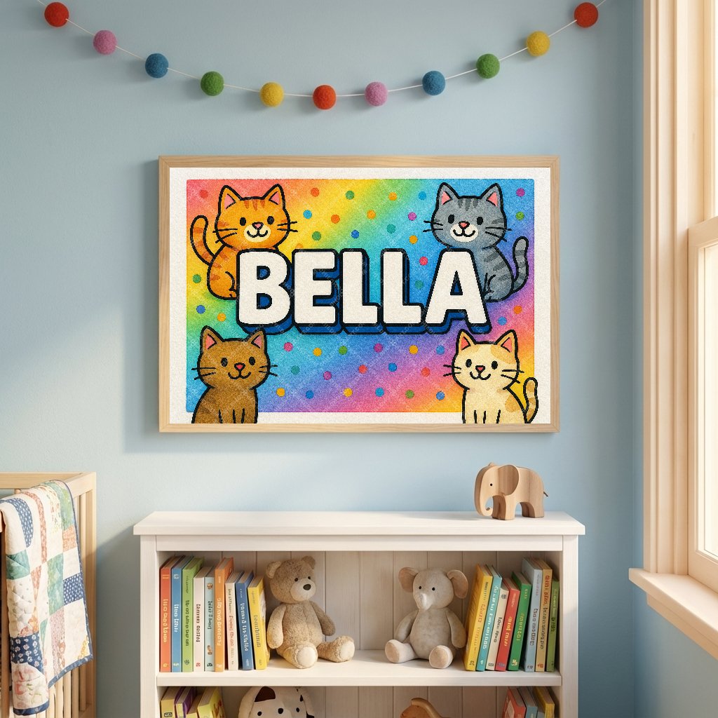 Personalized name art for Bella