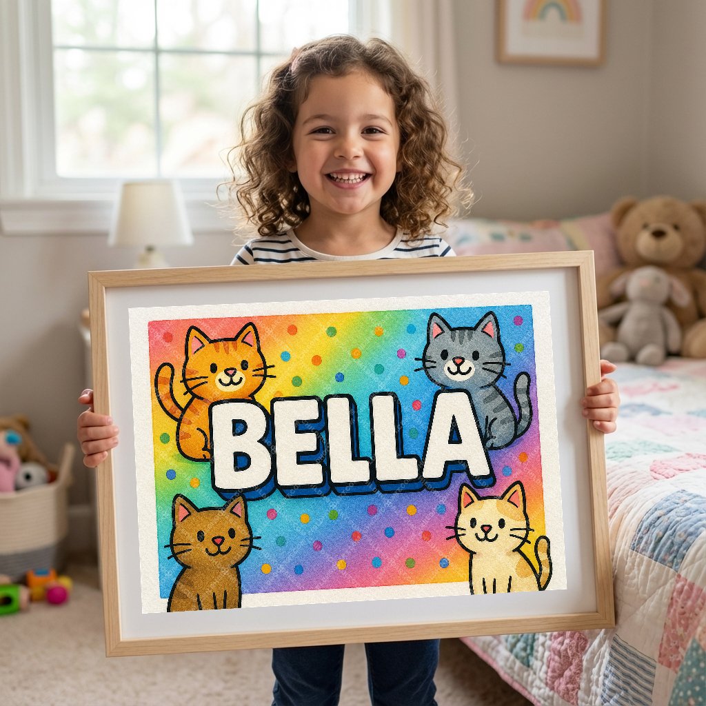 Personalized name art for Bella