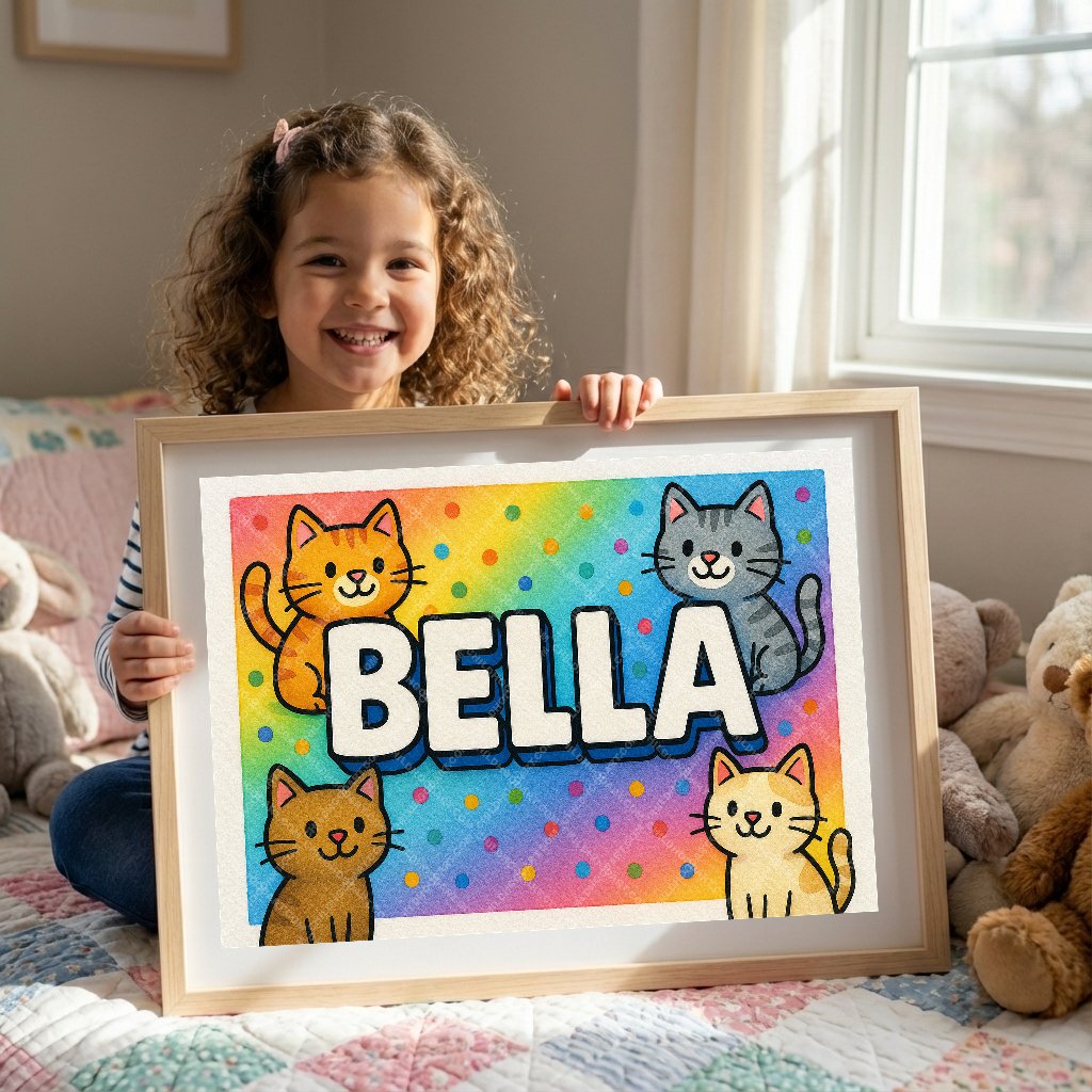 Personalized name art for Bella