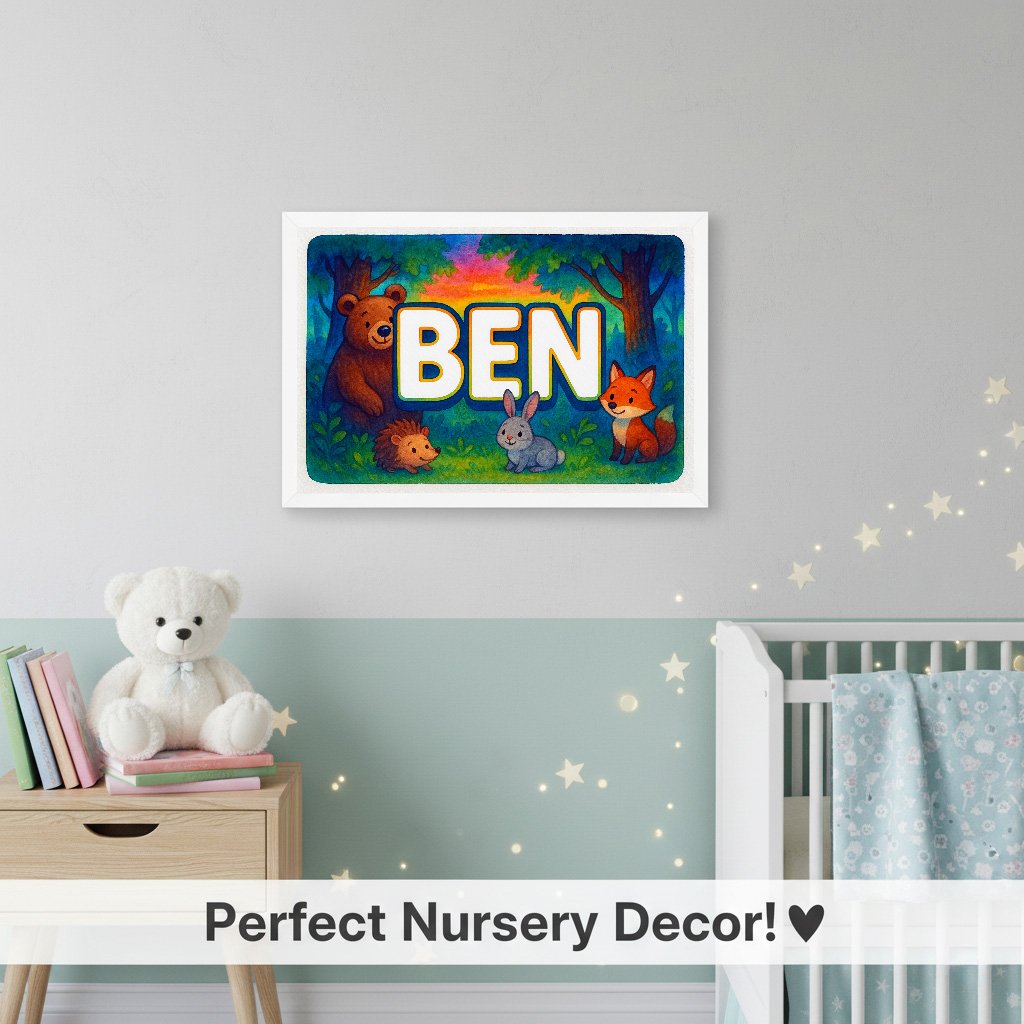Personalized name art for Ben