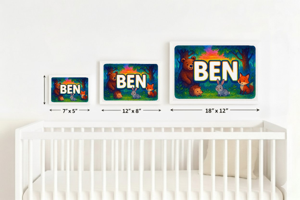 Personalized name art for Ben